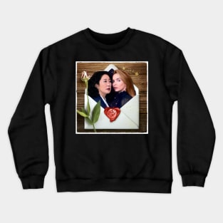 Killing Eve Villanelle and Eve Villaneve Valentine Crewneck Sweatshirt